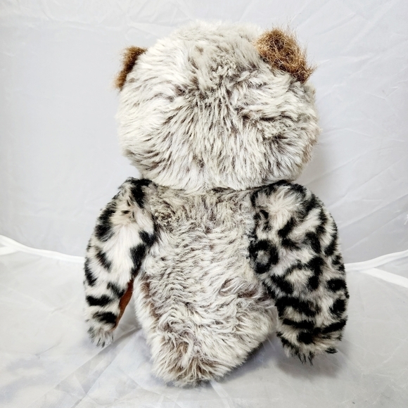 Adventure Planet 8" Leopard Print Owl Plush Stuffed Animal Realistic Soft Toy - Picture 3 of 11